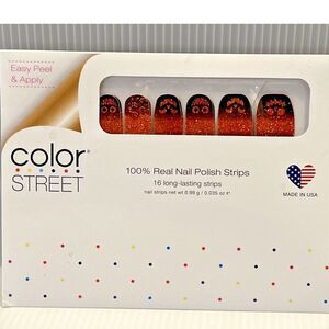 Color Street Brand Nail Strips/Halloween Themed "Pumpkin‎ To Talk About"